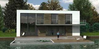 Illustration for article titled Modern Boat Homes to Survive Rising Sea Level